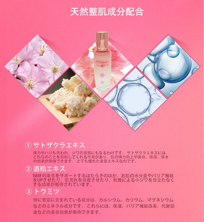 Wahime 乳液 保湿 エマルジョン 高保湿 乾燥対策 くすみ改善 美白ケア 水分保持 敏感肌対応 サクラエキス 酒粕エキス ドクダミ配合 和姫 100ml スキンケア