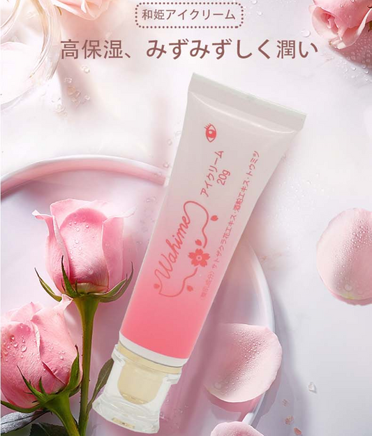 Wahime アイクリーム 目元ケア 保湿 しわ対策 クマ対策 くすみ改善 ハリ 弾力 乾燥対策 サクラエキス配合 和姫 20g 目元美容液 スキンケア